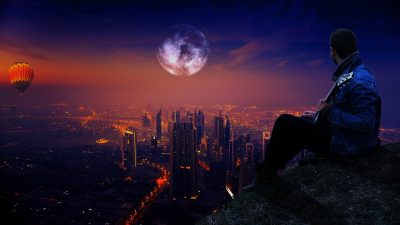英超高清直播曼城主场对阵热刺，蓝月亮球场俯瞰全景